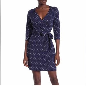 Diane Von Furstenberg Julia Polka Dot Wrap Dress Size S
